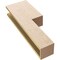Ekena Millwork 5"W x 10"D x 30"H Thin Chapel Hill Rough Cedar Woodgrain TimberThane Corbel, Primed Tan CORUR05X10X30CHPRCPR - alternate 6
